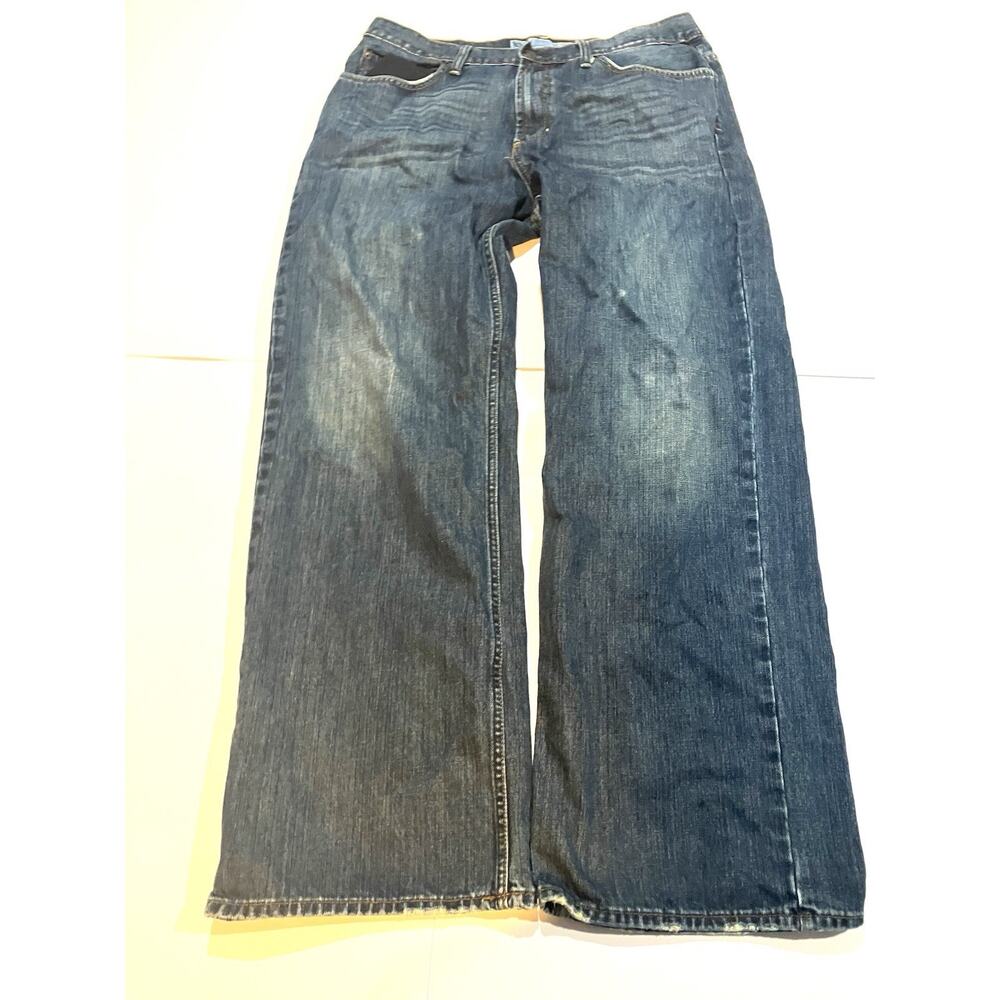 Bullhead Jeans Mens 36x32 (Fits 33x30) Blue Loose Fit Boot Cut Denim